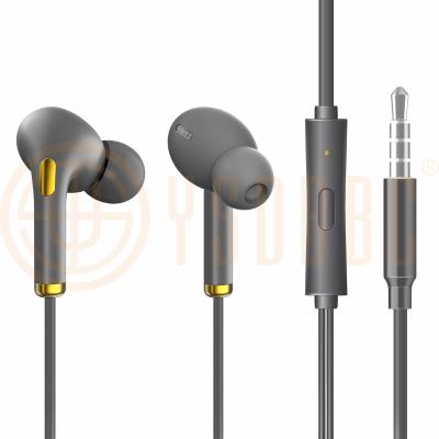 China Perfect sound dual drive headphones in-ear sports earbuds headphones high quality wired stereo wried & earphone for sale