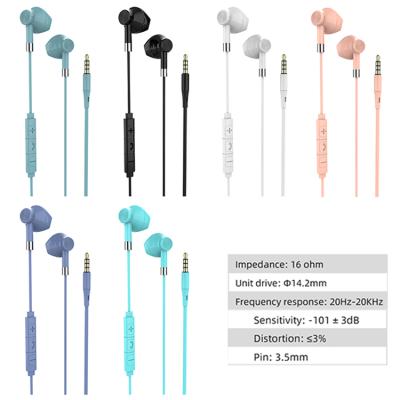 China new R19 In-Ear Earphone and Earphone Wired 3.5mm In Ear Headphones with Earbuds Magnetic Heavy Bass Stereo Wired Headphones for sale