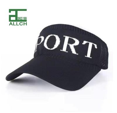 China Allch RTS Logo Empty Top Hat Polyester Unisex Summer Sun Visor Protection Wide Brim Hat Colorful UV Custom Wholesale COMMON Hat for sale