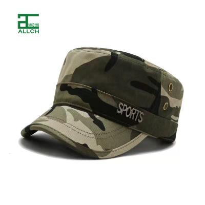 China ALLCH Whosale COMMON Custom Adjustable Flat Top Camouflage Cotton Baseball Cap Outdoor Men's Military Army Hats for sale