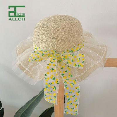 China ALLCH Beach Summer Foldable Packable Traveling Straw Hat Bucket Paper Cloche for Lady Adult Sun Protection Women Kids Child for sale