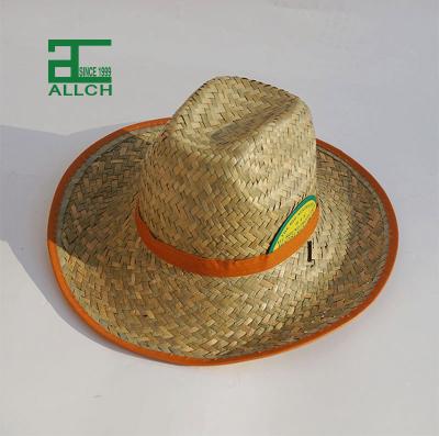 China ALLCH Cheap Unisex Eco-Friendly Summer Farmer UV Protection Beach Acticity Straw Panama Hat for sale