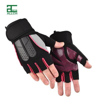 China ALLCH New Design Custom Logo Printed Breathable NO-slip Protect Hand Weightlifting Gym Training Fitness Sports Recycling Unisex Gloves for sale