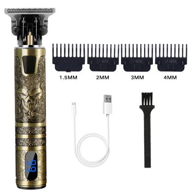 China Outdoor Gift Box Electric Hair Clippers With LCD Show Best Cordless Professional Rechargeable Hair Clippers 18500 Battery WuKong Kit for sale