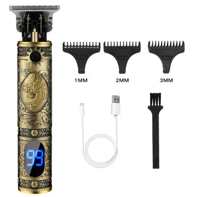 China Safety Waterproof Type-c Charging Gold Gift Box 1600mAh 18500 Batteries Electric Cordless Rechargeable Trimmer for sale