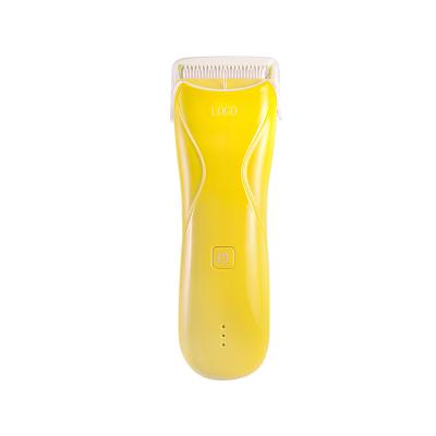 China Mustard Safety Non-metal Touch Yellow Ceramic Blade Baby Quiet 1.0mm Lightweight Clipper for sale