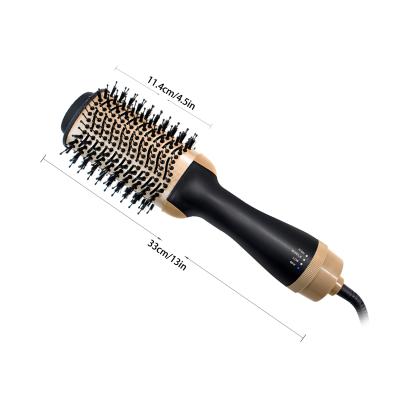 China Household Professional Custom 3 in 1 Hair Hot Air Comb Brush Hair Straightener Mini Size Portable Type Hair Brush Straightener for sale