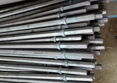 China Hard Rock Drill Rods Carbon Steel Material Plug Hole Integral Drill Steel for sale