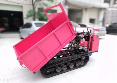 China Self Loading Tracked Mini Dumper , Rubber Track Carriers 2 Ton Capacity for sale