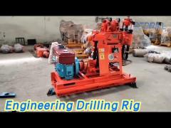 Diesel Engineering Drilling Rig 100m Depth Multifunctional For Core