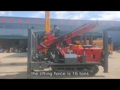 Crawler Mounted 180m Diesel Engine Dth Drilling Rig