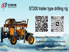 ST200 tire type water well drilling rig