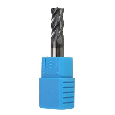 China Aluminum CNC Lathe Machine 8mm Diameter 3 Flute End Mill Solid Carbide End Mill Length 75mm for sale