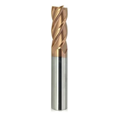 China CNC Lathe Machine End Mill Milling Cutters For Metal 4 Spline 55Hrc PVD Coating Carbide End Mill Flat 6MM Length 75MM 8MM 10MM 12MM for sale