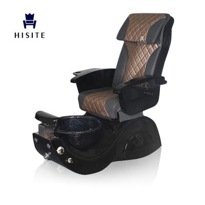 China Luxury Shiatsu Massage +Vibration Massage Hisite Nail Salon Furniture Massage Pedicure Spa Chair With Basin for sale