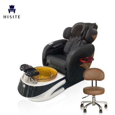 China Luxury Massage Sofa Pedicure Foot Spa Chair Full Body Vibration Hisite for sale