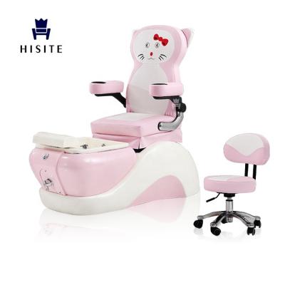 China Hisite Modern Luxury Durable Luxury Nail Salon Foot Spa Massager Pedicure Chairs For Kids for sale