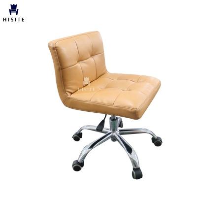 China Beauty Salon Hisite Stool Cheap Adjustable Chair Pedicure Technician Stool With Backrest For Nail Salon Shop for sale