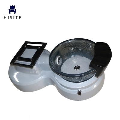 China Fiberglass Hisite Spa Pedicure Base Pipeless Pedicure Tub With Bowl for sale