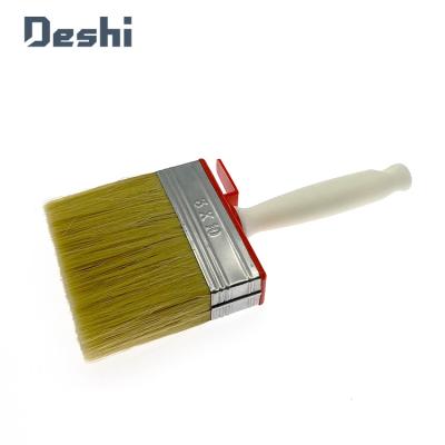 China Factory Wholesale Supply Plastic Handle Wall Brush 3x100mm Ceiling Paint Brush For Ukrainian Market for sale