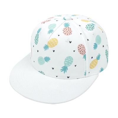 China European And American Style Baseball Hat With Flat Brim For Boys Hip Hop Hat For Children Cartoon Print Hat for sale