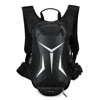 China Customized waterproof backpack with water bag to cycle and replenish water, with helmet strap to cover the backpack for sale