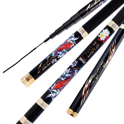 China 2023 19 Tone Factory Carbon Black Rod Carbon Black Rod Hard Carp Fishing Rod Factory 2023 for sale