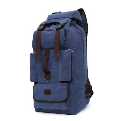 China camping & Hiking Multifunction Canvas Backpack Portable Outdoor Travel Mountaineering One Shoulder Bag Hiking Casual Sports Backpack for sale