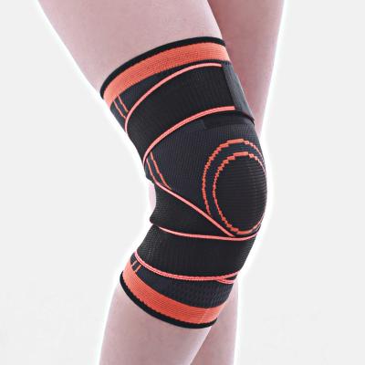 China Adjustable Elasticity Breathable High Elastic Support Knee Pads Nylon Joint Basketball Cycling Breathable Compression Knee Pad Knee Support for sale