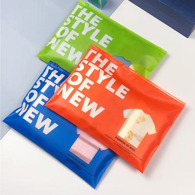 China Disposable LOW MOQ Customized Color LOGO Zip Lock Packaging PE PVC PE Printing Clear Plastic Self Sealing Zipper Bag for sale