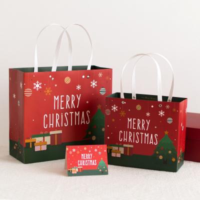 China 250GSM Handmade Christmas Gift Box Wholesale Custom Paper Bag for sale