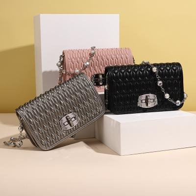 China 2021 Hot Selling High Quality Women's Bag High-end Luxury Bag Chain Single Bag Women's Single Shoulder Brick Leisure Cross - Body Bag for sale