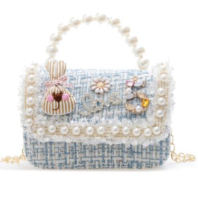 China New Export High Quality 2022 Korean Fashion Mini Bag Wholesale New Export High Quality 2022 Mini Girl's Wallet One Shoulder Handbag Cute Princess Purse for sale