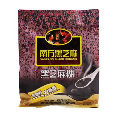 China Natural Southern Black Sesame Stick Original Flavor 480g BreakfastMeal Replacement Powder Brewed Sesame Oatmeal Snacks for sale