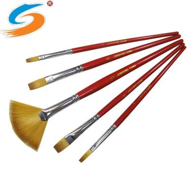 China Professional Oil Painting Hair Acrylic Nylon Paint Brush Set for Acrylic Oil Color Watercolor Painting and for sale