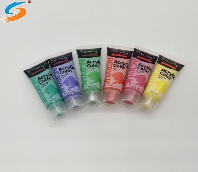 China Kids / Students / Beginners Free Sample 6 Colors 20ml Non Toxic Acrylic Paint Set for sale