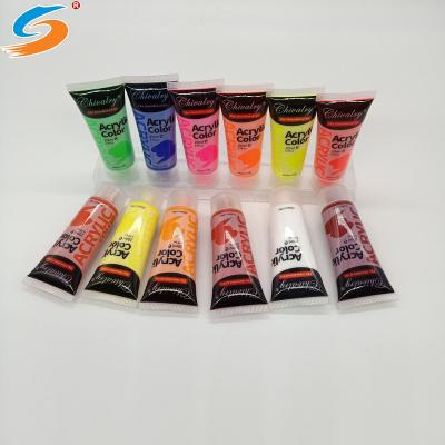 China High quality water-based kids/students/beginners acrylic paint set-12 colors for children to draw for sale