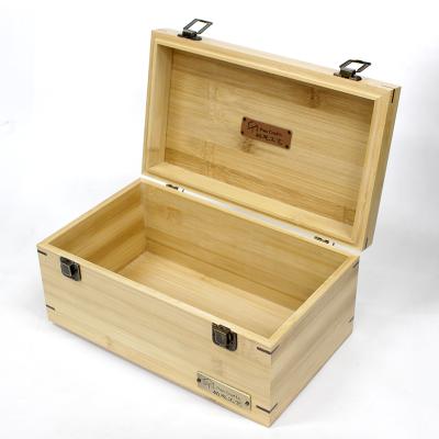 China Pan Christmas Handmade Promotion Luxury Packaging Gift Box With Logo Wooden Box Custom Size Logo Bamboo Box for sale