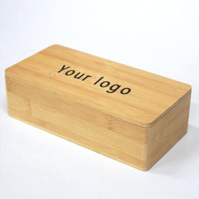 China Recycled Materials Pan Christmas Promotion Packaging Logo Wood Custom Bamboo Box Recycled Gift Boxes With Magnets for sale