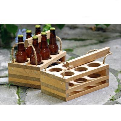 China Fashion Wooden Recyclable Wooden Wine Box Dozen Beer Storage Box Packaging Wooden Gift Packaging Box for sale