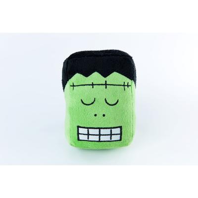 China Fast Delivery Stocked Sumptuous Plush With Squeaker Machine Embroidery And Polyester Fiber Frankenstein Pet Toys for sale