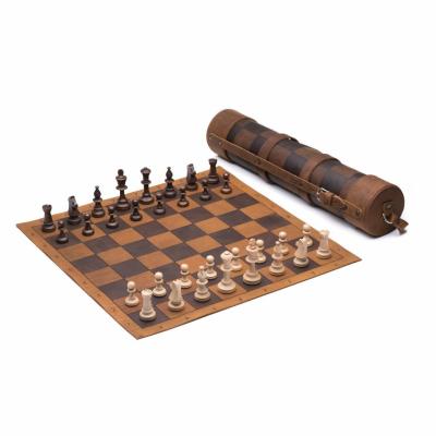 China Portable Tournament International Game Set Chess Chessboard Chess Board Game Built Grand Roll Chess Set for sale