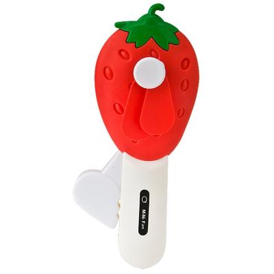 China 17*7.4*4.35cm Mini Hand Fan Cartoon Fruit Mini Fans Outdoor Cute Hand Held Portable Mini Hand Fan For Kids for sale