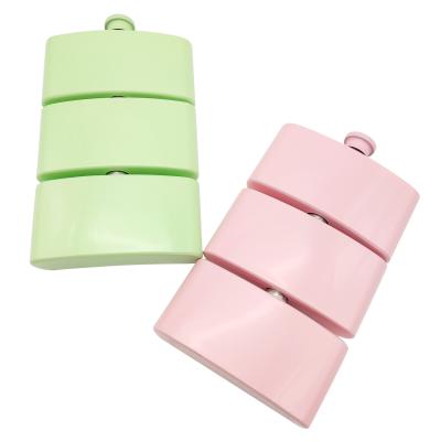 China Traditional Small Wine Bottle Customized Logo Flask Portable Pink Hip Flask Stainless Steel Wholesale Hip Flasks for sale