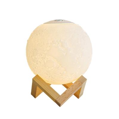 China 15*15*15cm Hotel Touch Sensor Humidifier Electric Lamp Light 3d Moon Lamp Portable Humidifier for sale