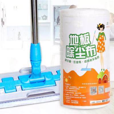 China Sustainable Disposable Mop Sweap Dry Dust Free Nonwoven Cloth Passages Cleaning Floor Cloth for sale