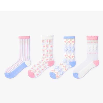 China Soft 2022 Wholesale Organic Cotton Combed Cotton Breathable Comfortable Socks Loose Cotton Socks for sale