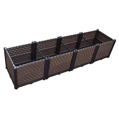 China Outdoor Direct Sales Easy Easy Assembly Planter Design Planter Self-watering Box for sale