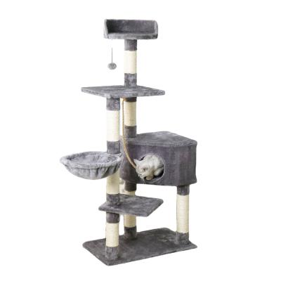 China Sustainable Tall High Quality Tower Cat Tree With Protection Cat Tree Climbing Mount for sale