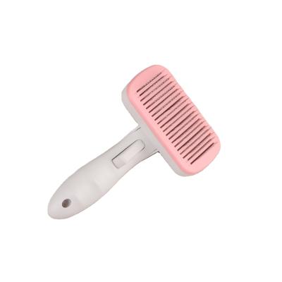 China Viable To Comb Clean Pet Grooming Steel Comb Hair Hair Removal Smoother for sale